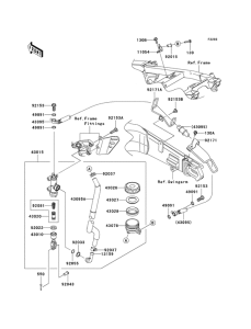 ZX1400 Задний тормозной цилиндр
