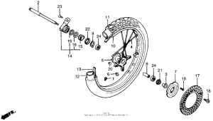  Переднее колесо