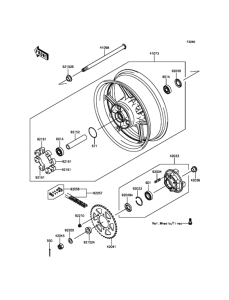 KLZ1000 Задняя ступица колеса
