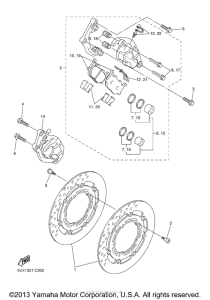 FZ6STC Передний суппорт