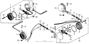 CB750 Задний фонарь