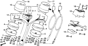 CB900 Спидометр + тахометр