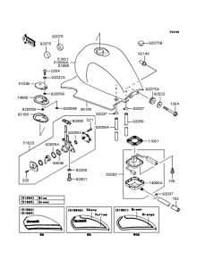 ZR1100 Топливный бак