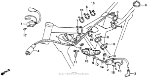 XR250R Wire harness + c.d.i. unit + ignition coil