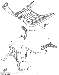 CW50 Stand. footrest