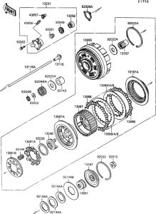 VN1500 Сцепление