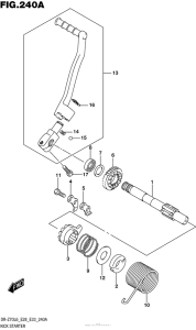 DR-Z70 Кик стартер