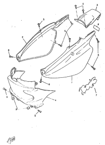 CW50RS Боковые обтекатели