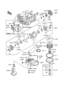 ZX1200 Масляный насос и фильтр