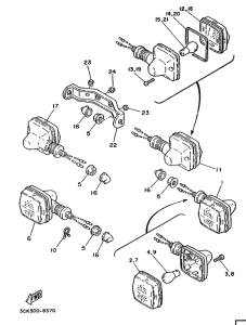 TDR250 Поворотники