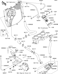 ZX1000 Патрубки охлаждения