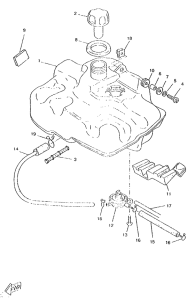CW50RS Топливный бак