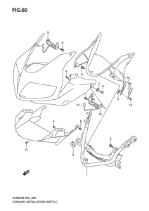 SV650 Cowling installation parts