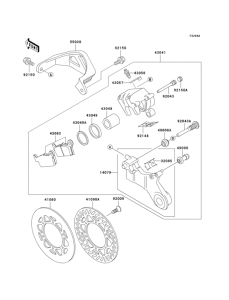 KX500 Rear brake(kx500-e8)