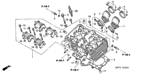 CBF500 (ABS) Головка цилиндров