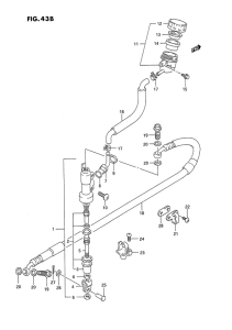 RMX250 Задний тормозной цилиндр