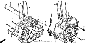 CMX250C Картер двигателя