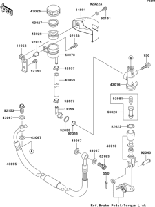 VN1600 Задний торм цилиндр