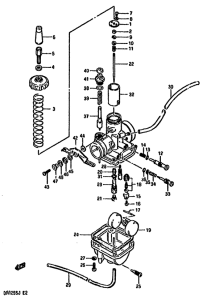 DR125 Carburetor assy