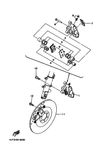 TZ125 Передний суппорт
