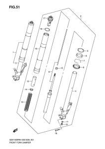 GSX1300R Демпфер передней вилки