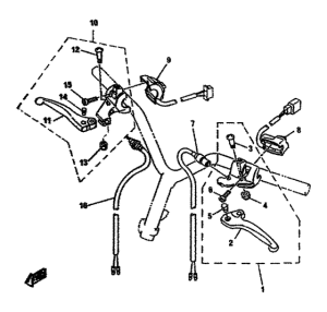 YA50R Handle switch. lever