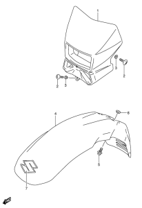 DR650 Фара головного света
