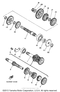 YSR50A Трансмиссия