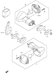 DR-Z400 Поворотники