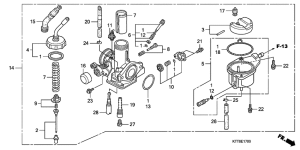 CBF150 Carburetor assy