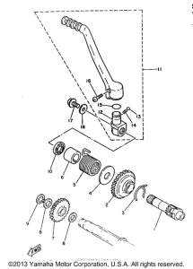YZ250E Стартер