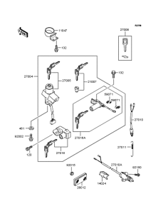 ZR750 イグニッションスイツチ