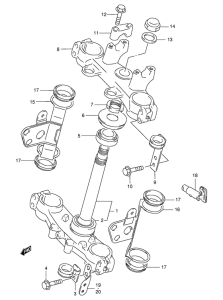 DR350 Траверса нижняя