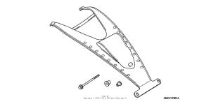 VTX1800S1 Leather tank belt (studded)