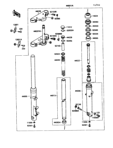 VN1500 Передняя вилка