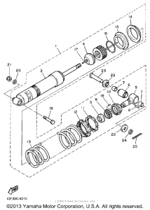 XT600S Амортизаторы задние