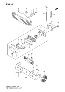 VZ800 Задний комбинированный сигнал