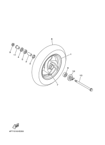 XC125E Переднее колесо