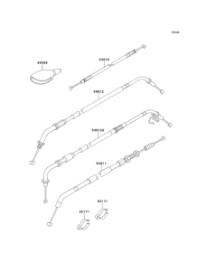 EJ650 Тросы управления