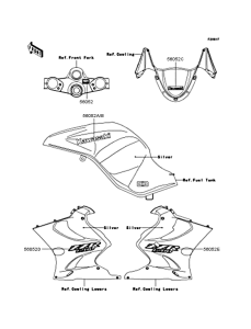 ZX1200 Наклейки