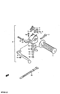 GP125 Left handle switch