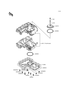 KZ1000 Крышка сапуна / маслосборник