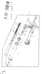 CW50RSP Передняя вилка