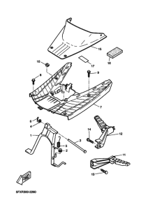 CW50RS Support & repose pied
