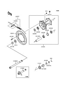  Заднее колесо и цепь