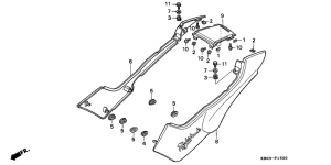 CB250 Боковая крышка