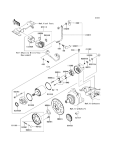 EX250 Starter motor / starter clutch