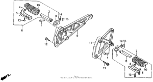 GB500 Подножки