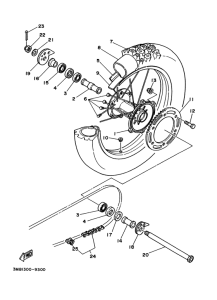  Переднее колесо