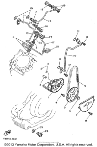 XV750F Масляный насос